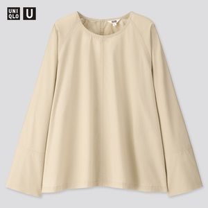 NWT - Small Uniqlo U long sleeve blouse classic